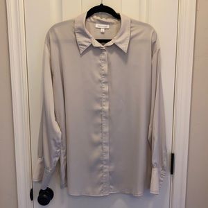 Long sleeve button down blouse